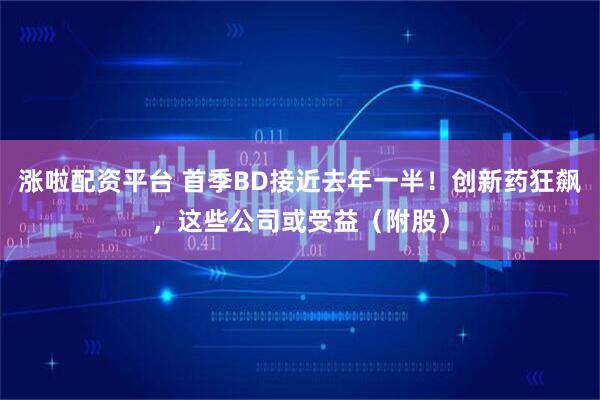 涨啦配资平台 首季BD接近去年一半！创新药狂飙，这些公司或受益（附股）